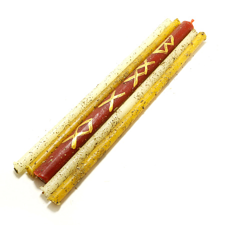 Набор свечей с рунами и травами на любовь, верность и счастье Удачное замужество уп 5шт 16см