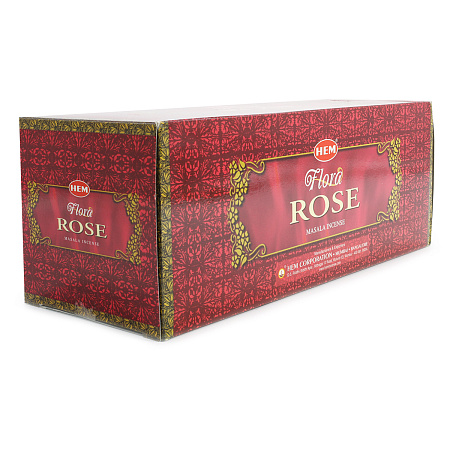 Благовония HEM sq Flora Rose Masala роза уп-25шт натуральная серия 