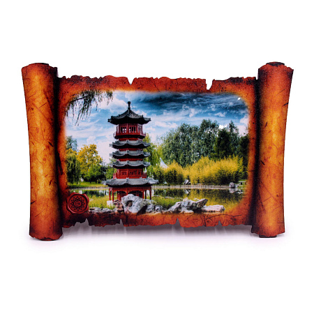 Картина объемная Пагода ХДФ 42,5см-29,5см 