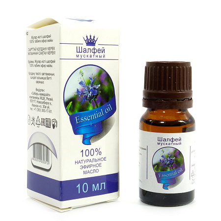 Эфирное масло ШАЛФЕЙ МУСКАТНЫЙ Планета Ароматов 10мл Для здоровья и долголетия 06.27
