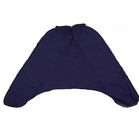 Штаны Алладина для йоги лен Синего цвета