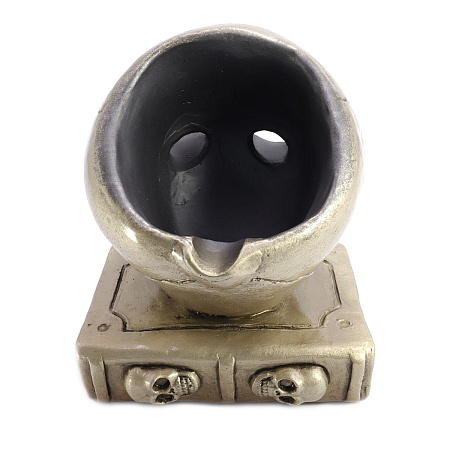 Пепельница Череп на книге - защита от врагов видимых и не видимых h-12см ХРУПКОЕ