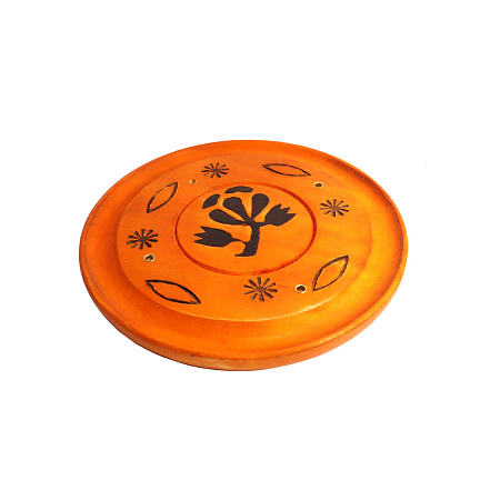 Подставка под благовония Тарелочка круглая из дерева 