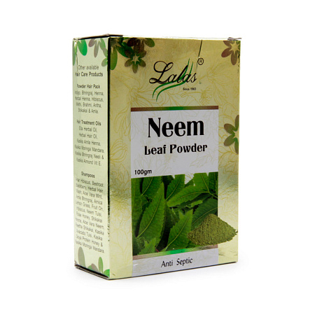 Маска убтан для волос Lalas Neem Leaf Powder порошок 100гр УЦЕНКА срок годности 01/24г