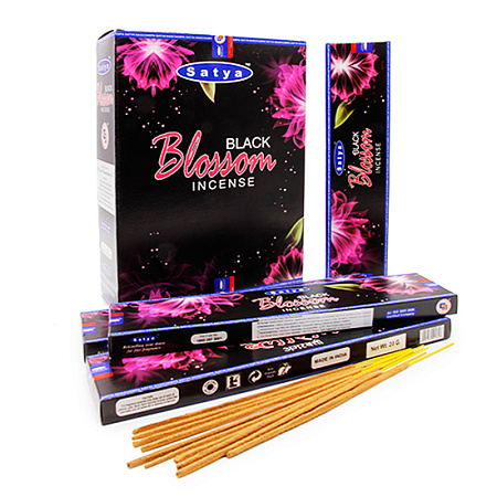 Благовония Satya M BLACK BLOSSOM Чёрное цветение 18gm уп-12шт