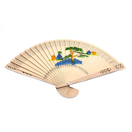 Веер дерево с цветным рисунками