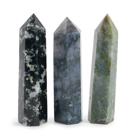 Кристалл камень Моховой агат - камень купцов и бизнесменов, привлекает денежные потоки, защищает