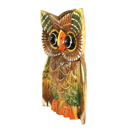 Статуэтка Сова дерево албезия 30см-18см - символ благополучия и процветания в семье