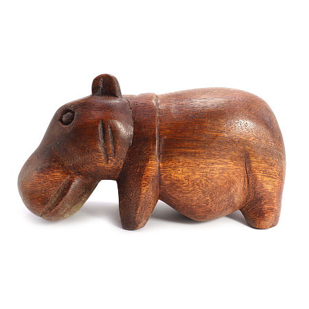 Сувенир из дерева  Бегемот 10см-21см символ процветания любви и гармонии          