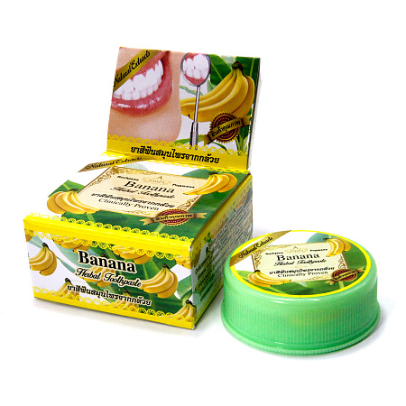 Зубная паста Thai Herbal Toothpaste с экстрактом Банана 30гр 