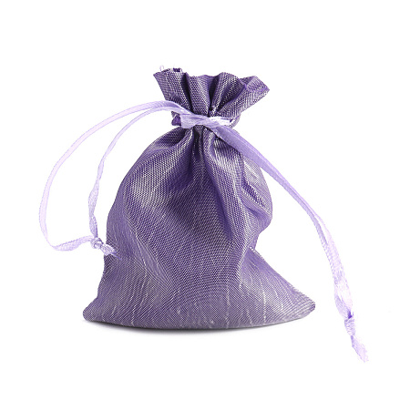Мешочек подарочный Фиолетовый атласный 7х9см