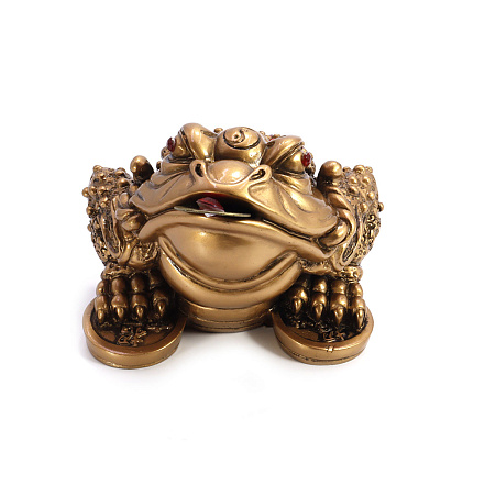 Жаба богатства трехпалая KBL-31 символ удачи и богатства 6см-11см ХРУПКОЕ  