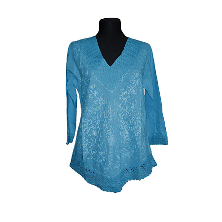 Блузка легкий хлопок с вышивкой Индия  