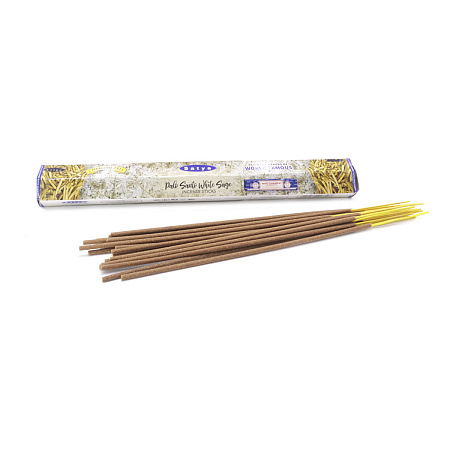Благовония Satya Hexa Palo Santo White Sage Пало Санто-Белый Шалфей аромапалочки уп-6шт SH-PSWS