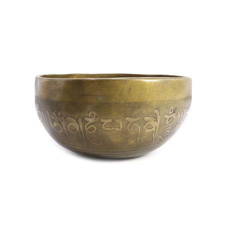 Чаша поющая ЛАКШМИ ручная ковка 9 металлов вес от 651 до 850г d-15-16,5см h-7,5-8,5см ХРУПКОЕ