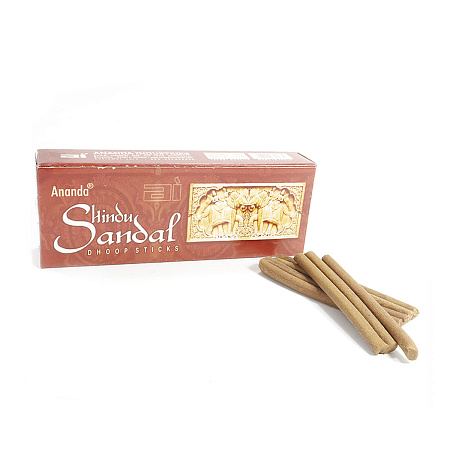 Благовония Sai Darshan Hindu Sandal Сандал 22гр уп-12шт безосновные с подставочкой 