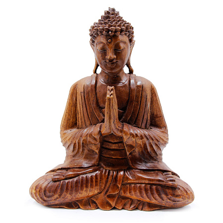 Сувенир из дерева Статуэтка Будда в молитве 31см Суар