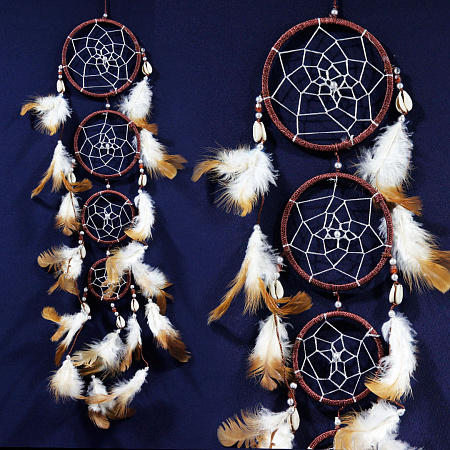 Ловец снов  Коричневый цвет Земли- стабильность процветание d-9cm h-60cm