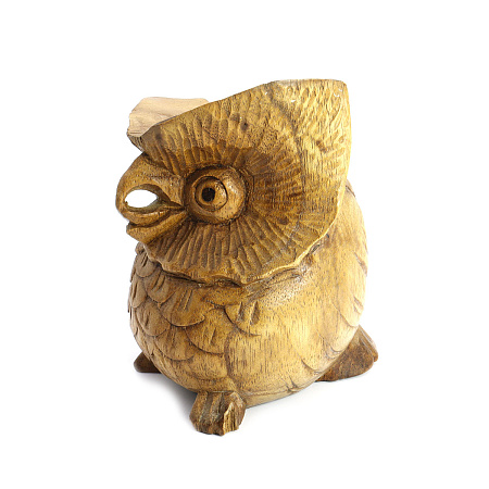 Статуэтка из дерева Сова 13см SIN8-30A дарует мудрость, карьерный рост, успех и изобилие