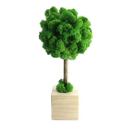 Декоративное Дерево счастья топиарий счастья из мха стабилизированного, ручная работа