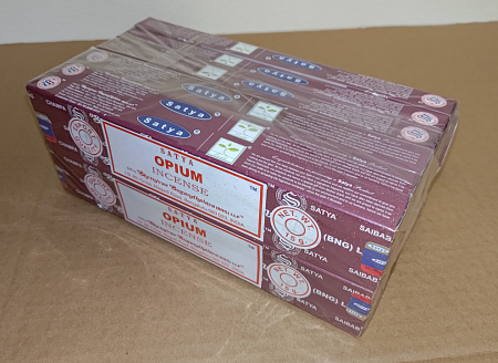 Благовония Satya B 450ZOp Opium Опиум 15gm уп-12шт ПЕРЕПАКОВКА