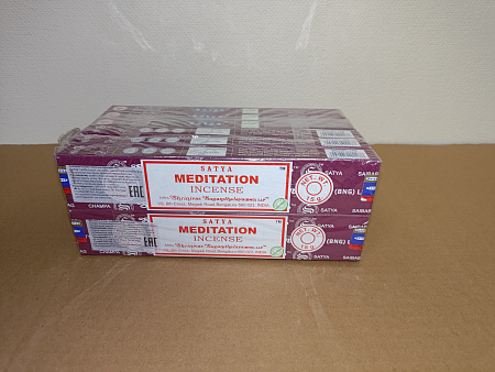 Благовония Satya B 450ZMe Meditation Медитация 15gm уп-12шт ПЕРЕПАКОВКА