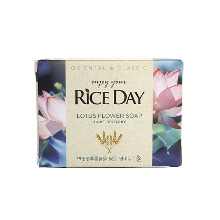 Мыло LION с экстрактом лотоса Rice day Soap 100гр