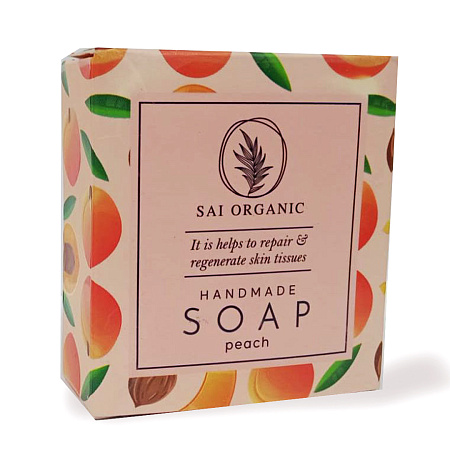 Мыло глицериновое 85гр с маслом Peach