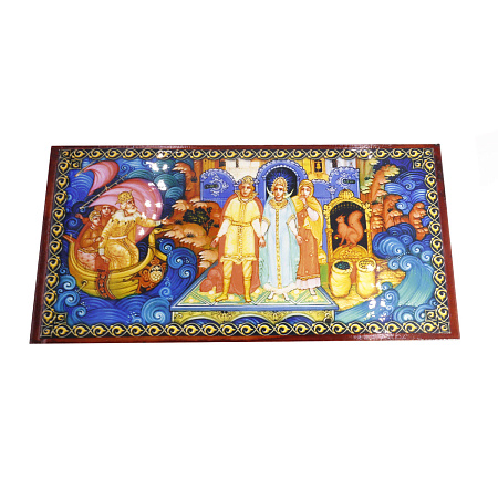 Сувенир Шкатулка 4см-8,5см-17см Роспись Сказка