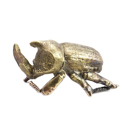 Статуэтка из бронзы Священный Жук Скарабей приносит удачу и счастье в дом 2см-4см