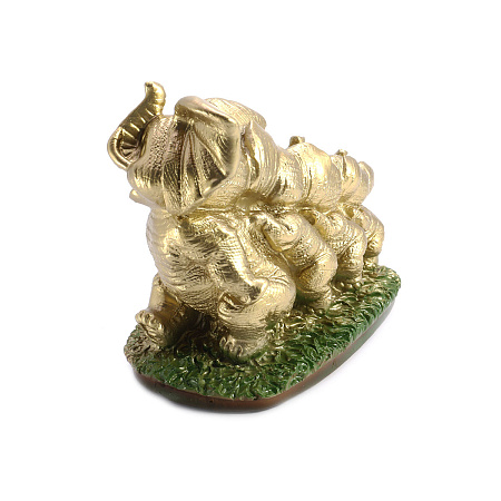 4 Слоника наделяет людей счастьем процветанием и изобилием 11см-9см ХРУПКОЕ