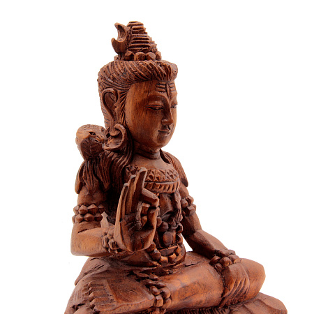 Сувенир из дерева Скульптура Шива Мощная защита 20см Суар