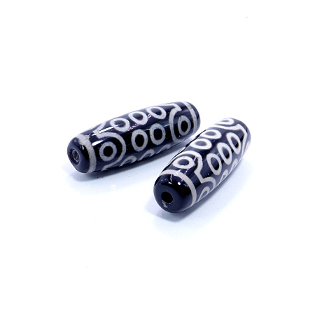 Бусина Дзи уп-2шт 21 глаз привлекает богатство и помогает достичь цели 