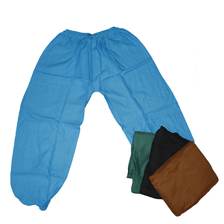 Штаны прямые на резинке хлопок цвета Микс