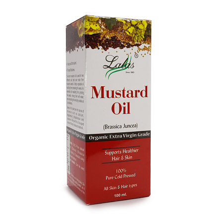 Масло Лалас Горчичное Mustard oil для волос и тела 100мл УЦЕНКА срок годности до 01.30.2023