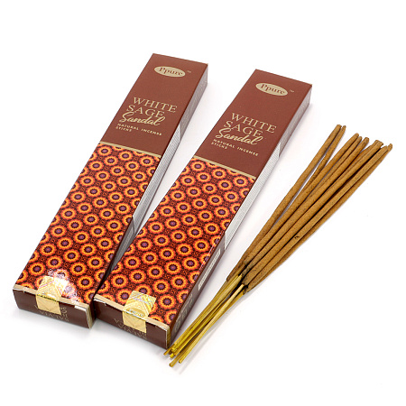 Благовония Ppure 15гр White Sage Sandal Белый Шалфей и Сандал уп-12 шт
