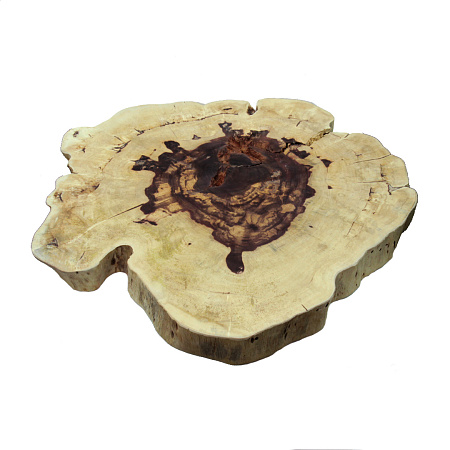 Слэб для декора интерьера из ценных пород дерева Суар 66см-60см-7см 17,4кг