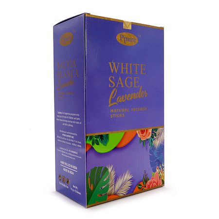 Благовония Ppure 15гр White Sage Lavender уп-12 шт Белый Шалфей и Лаванда