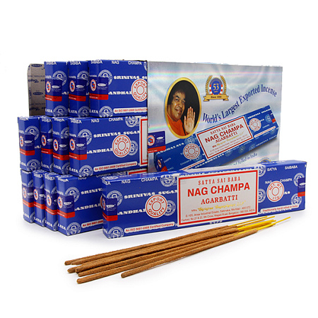 Благовония Satya B 450B15nch Nag Champa Нагчампа 15gm уп-12шт