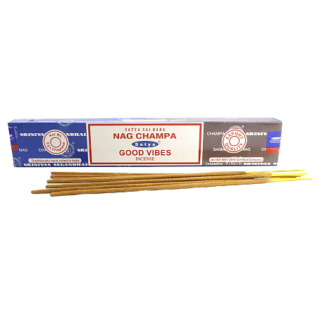 Благовония Satya Combo Nag Champa Good Vibes Комбо Нагчампа Волны Позитива 16gm уп-12шт