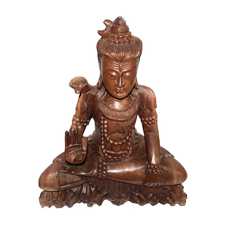 Сувенир из дерева Скульптура Шива - Мощная защита 40см Суар