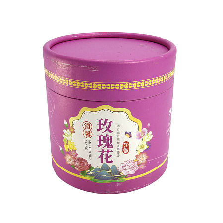 Благовония Спирали малый тубус Роза 9см-8,5см 48 спиралей