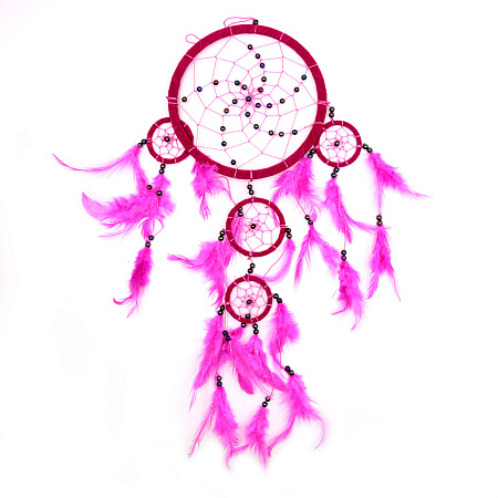 Ловец снов  Розовый цвет Венеры - счастье, любовь, романтика 4 чакра d-16,5см h-45см