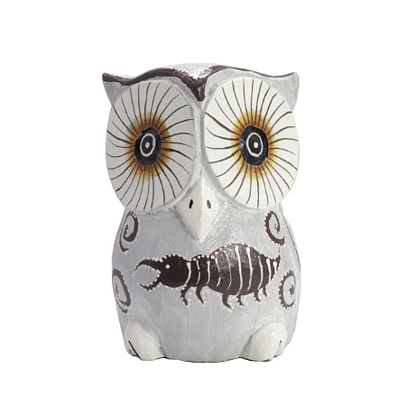 Статуэтка из дерева Сова 10см SWA-04C дарует мудрость, карьерный рост, успех и изобилие