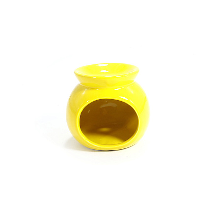 Аромалампа Желтая керамика глазурь 6см