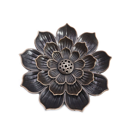 Подставка под благовония цветущий Лотос силумин STC103/113/123 цвет в ассортименте