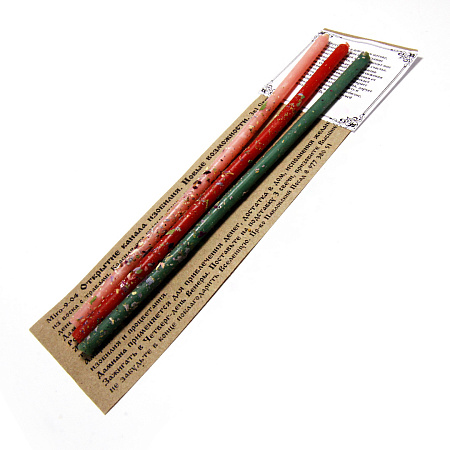 Набор свечей с травами Открытие канала изобилия Новые возможности Амарант, Роза, Жасмин, Дамиана 