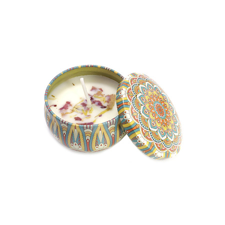 Аромасвеча Вдохновение в баночке CAZ-LN Аромат Лимон-Лайм 4см-6см