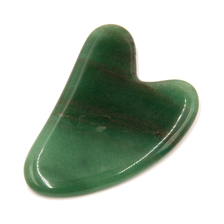 Скребок гуаша Нефрит - борется с возрастными изменениями кожи  