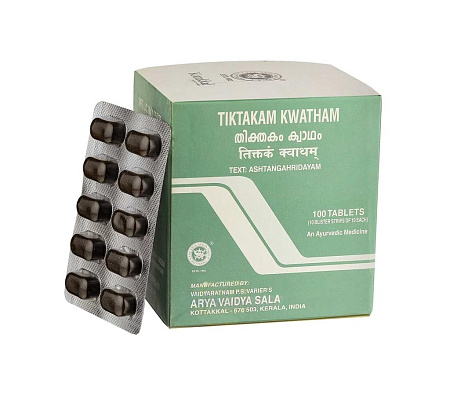 TIKTAKAM KWATHAM при заболеваниях кожи 100таб